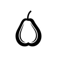 Pear icon isolated on white background vector