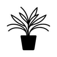 Spider Plant Icon - Simple Vector Illustration