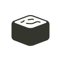 Tofu Icon on White Background - Simple Vector Illustration