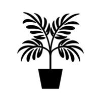 Parlor Palm plant Icon - Simple Vector Illustration