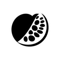 Cantalupo icono aislado en blanco antecedentes vector