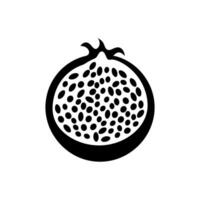 pasión Fruta icono aislado en blanco antecedentes vector