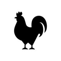 pollo icono aislado en blanco antecedentes vector