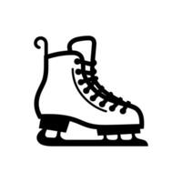 hielo patines icono - sencillo vector ilustración