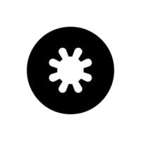 Snow-covered fields icon - Simple Vector Illustration