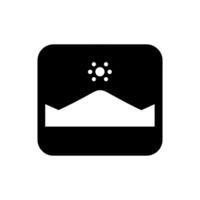 Snow-covered mountains icon - Simple Vector Illustration