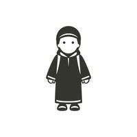 A child wearing new clothes icon - Simple Vector Illustration