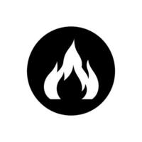 Roaring fire icon - Simple Vector Illustration