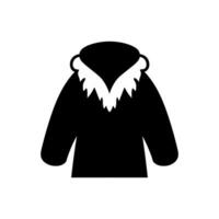 Fur coat icon - Simple Vector Illustration
