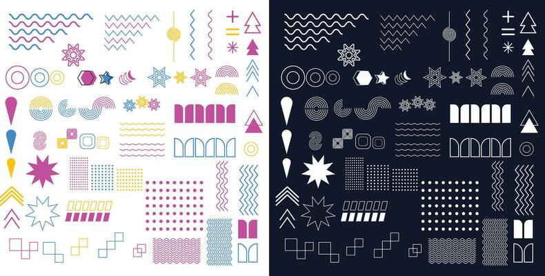 geometric abstract shapes background in flat design