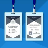 Modern and clean business id card and Student identity card template design and Employee Identity Card vector