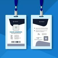 Modern and clean business id card and Student identity card template design and Employee Identity Card vector