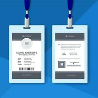 Modern and clean business id card and Student identity card template design and Employee Identity Card vector