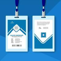 Modern and clean business id card and Student identity card template design and Employee Identity Card vector