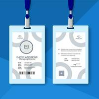 Modern and clean business id card and Student identity card template design and Employee Identity Card vector