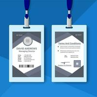 Modern and clean business id card and Student identity card template design and Employee Identity Card vector