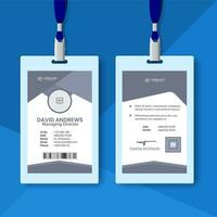 Modern and clean business id card and Student identity card template design and Employee Identity Card vector