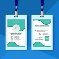 Modern and clean business id card and Student identity card template design and Employee Identity Card vector