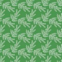 Seamless christmas tree pattern. New year background. Doodle illustration with christmas tree vector