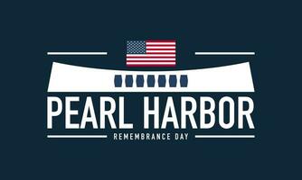 antecedentes del día del recuerdo de Pearl Harbor. vector