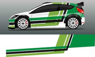 Car decal wrap design vector. abstract stripe racing  for livery, vehicle, rally, race, car. vector