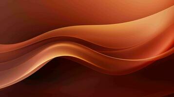 AI generated Simple mystic bronze color wavy abstract background photo