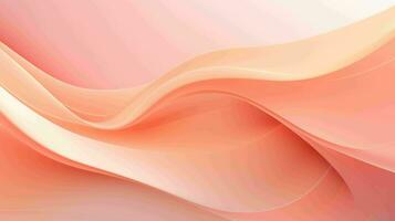 AI generated Simple Peach blossom color wavy abstract background photo