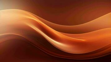 AI generated Simple mystic bronze color wavy abstract background photo