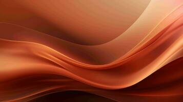 AI generated Simple mystic bronze color wavy abstract background photo