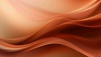 AI generated Simple mystic bronze color wavy abstract background photo