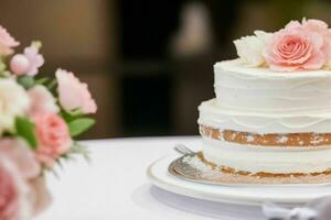 ai generado Boda pastel. Pro foto