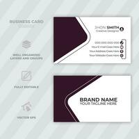 Professional business card template Modern and clean business card template Clean style modern business card template vector