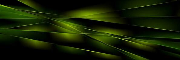 Green glowing shiny lines abstract background vector