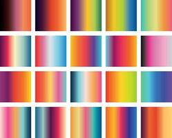 Set of multi-colored, colorful neon gradients. Vector. vector