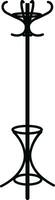 coat stand icon in flat. isolated on transparent background hanger in lobby or hallway. Item of furniture to hung coat. Interior of room in house or cloakroom in cafe. vector for apps and website