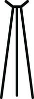 coat stand icon in flat. isolated on transparent background hanger in lobby or hallway. Item of furniture to hung coat. Interior of room in house or cloakroom in cafe. vector for apps and website