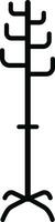 coat stand icon in flat. isolated on transparent background hanger in lobby or hallway. Item of furniture to hung coat. Interior of room in house or cloakroom in cafe. vector for apps and website