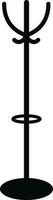 coat stand icon in flat. isolated on transparent background hanger in lobby or hallway. Item of furniture to hung coat. Interior of room in house or cloakroom in cafe. vector for apps and website