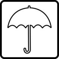 keep dry umbrella symbol in line style icons with frame. Isolated on transparent background .cardboard boxes or packaging of goods such as warning signs logotype vector for apps and website