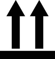 upward arrow symbol in flat style icons with frame. Isolated on transparent background .cardboard boxes or packaging of goods such as warning signs logotype vector for apps and website