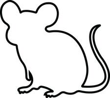 mouse animal icon in trendy line style. isolated on transparent background. rat, mice sign symbols design use vector for apps and website