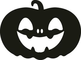 gracioso Víspera de Todos los Santos calabaza cara icono plano estilo de miedo cara aislado transparente antecedentes Jack linterna calabaza sonriente modelo para Víspera de Todos los Santos saludo tarjeta póster folleto o volantes. vector aplicaciones sitio web