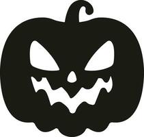 Funny Halloween pumpkin face icon flat style Scary face isolated transparent background Jack lantern pumpkin smiling Template for Halloween greeting card poster brochure or flyer. Vector apps website