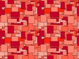 Seamless geometric pattern of red rectangles vector