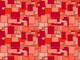 Seamless geometric pattern of red rectangles vector