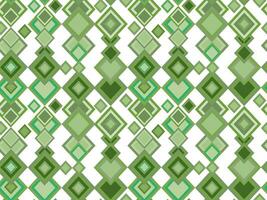 Seamless geometric pattern of rhombuses, squares in green colors vector