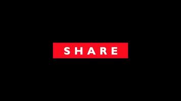 Animation lower third subscribe, Reminder and Like Button share with alpha channel, video footage motion graphic