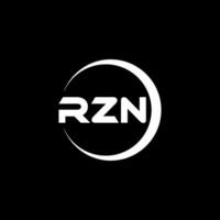 rzn letra logo diseño, inspiración para un único identidad. moderno elegancia y creativo diseño. filigrana tu éxito con el sorprendentes esta logo. vector