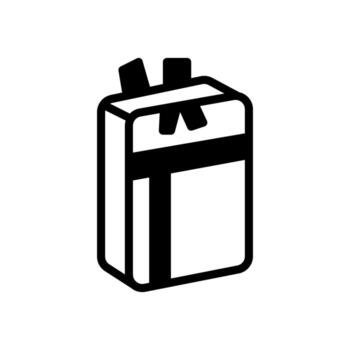 mochila icono sólido estilo vector