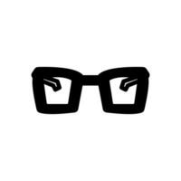 eyeglasses icon solid style vector
